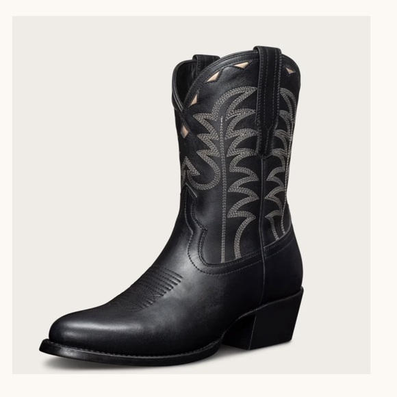 Tecovas Jolene Black Leather Cowgirl Boots - Picture 2 of 7